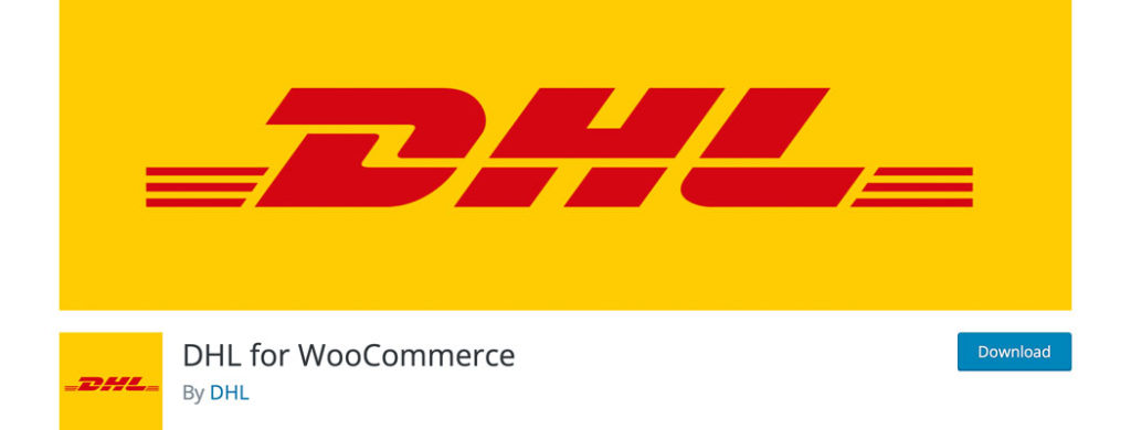 The DHL for WooCommerce shipping plugin page.