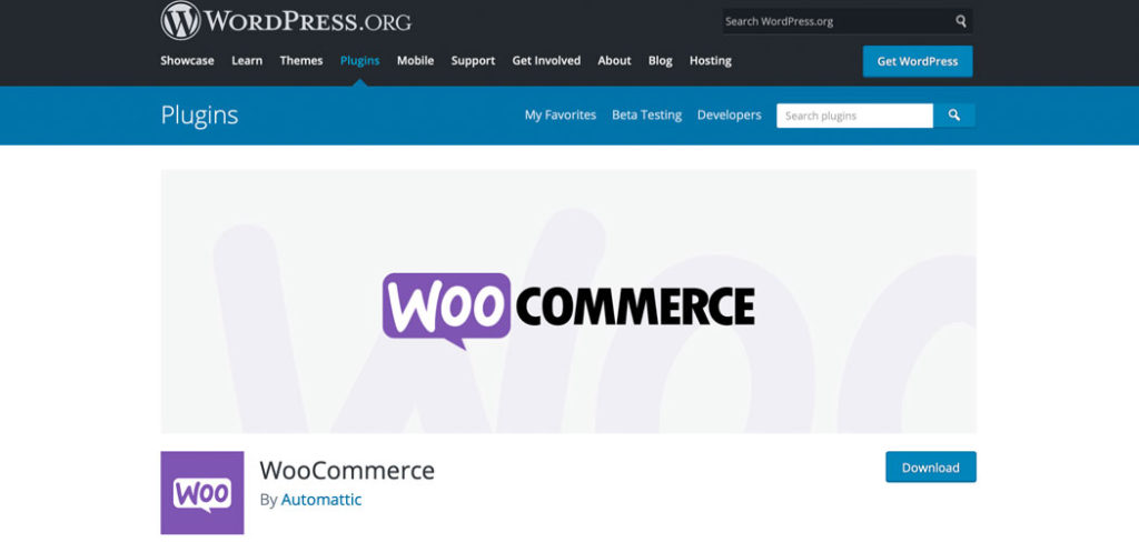 The WooCommerce plugin in the WordPress.org repository.