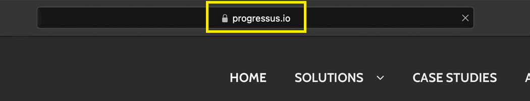 An example of a domain secured with an SSL certificate as visible in the browser’s address bar.