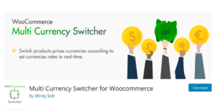 The free Multi Currency Switcher for WooCommerce plugin.