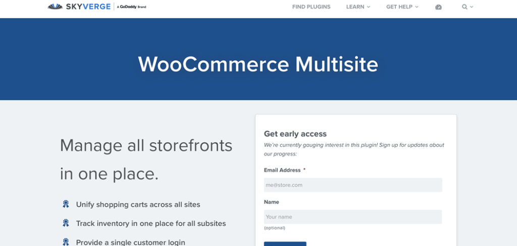 SkyVerge is currently gauging interest on their website for a WooCommerce Multisite global cart plugin.