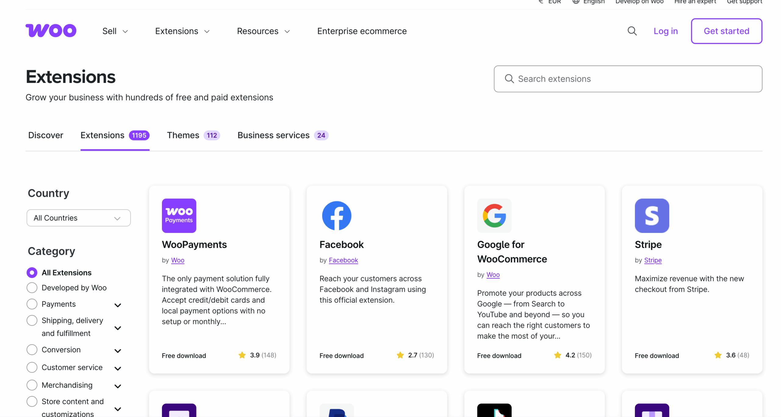 An overview of various WooCommerce extensions available for enhancing online stores.