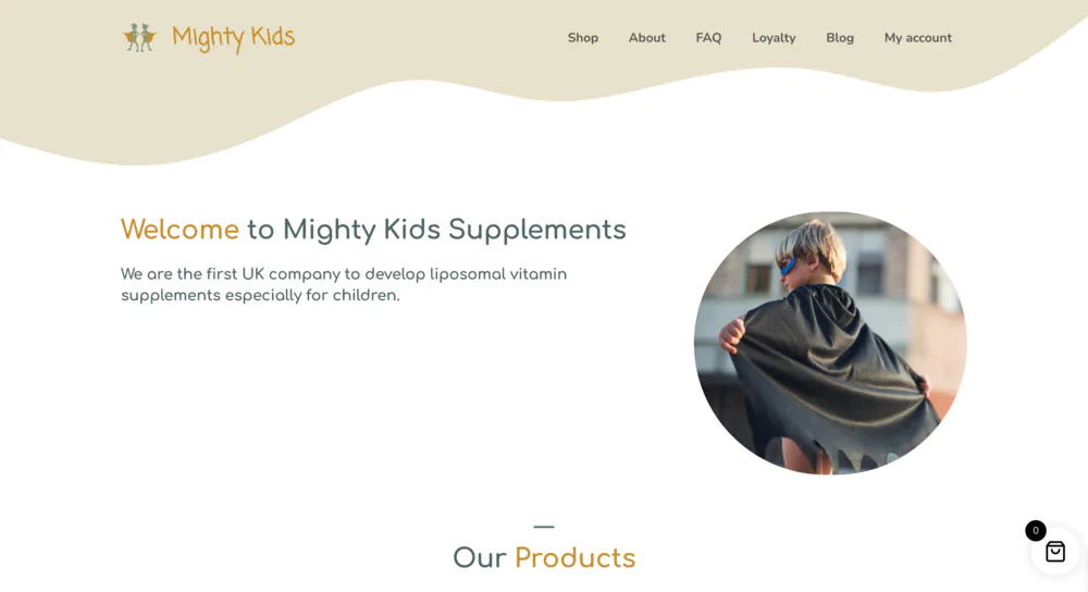 Mighty Kids website